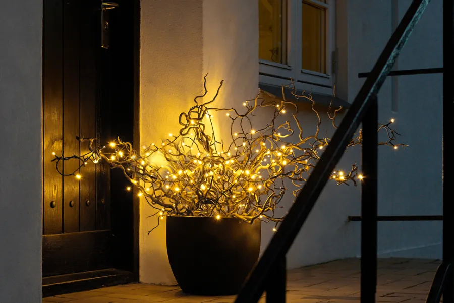 Stemning® Dekorativ Belysning - Udendørs*Lyskæde Basis 100 LED varm hvid 9,9 meter