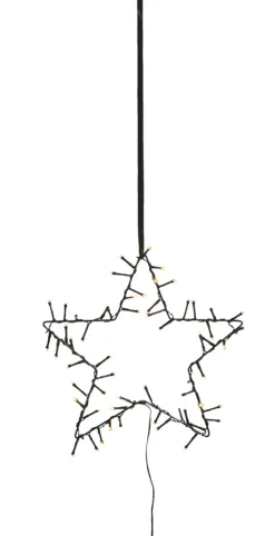 Stemning® Dekorativ Belysning - Udendørs*Lysstjerne spyd/ophæng 30 cm