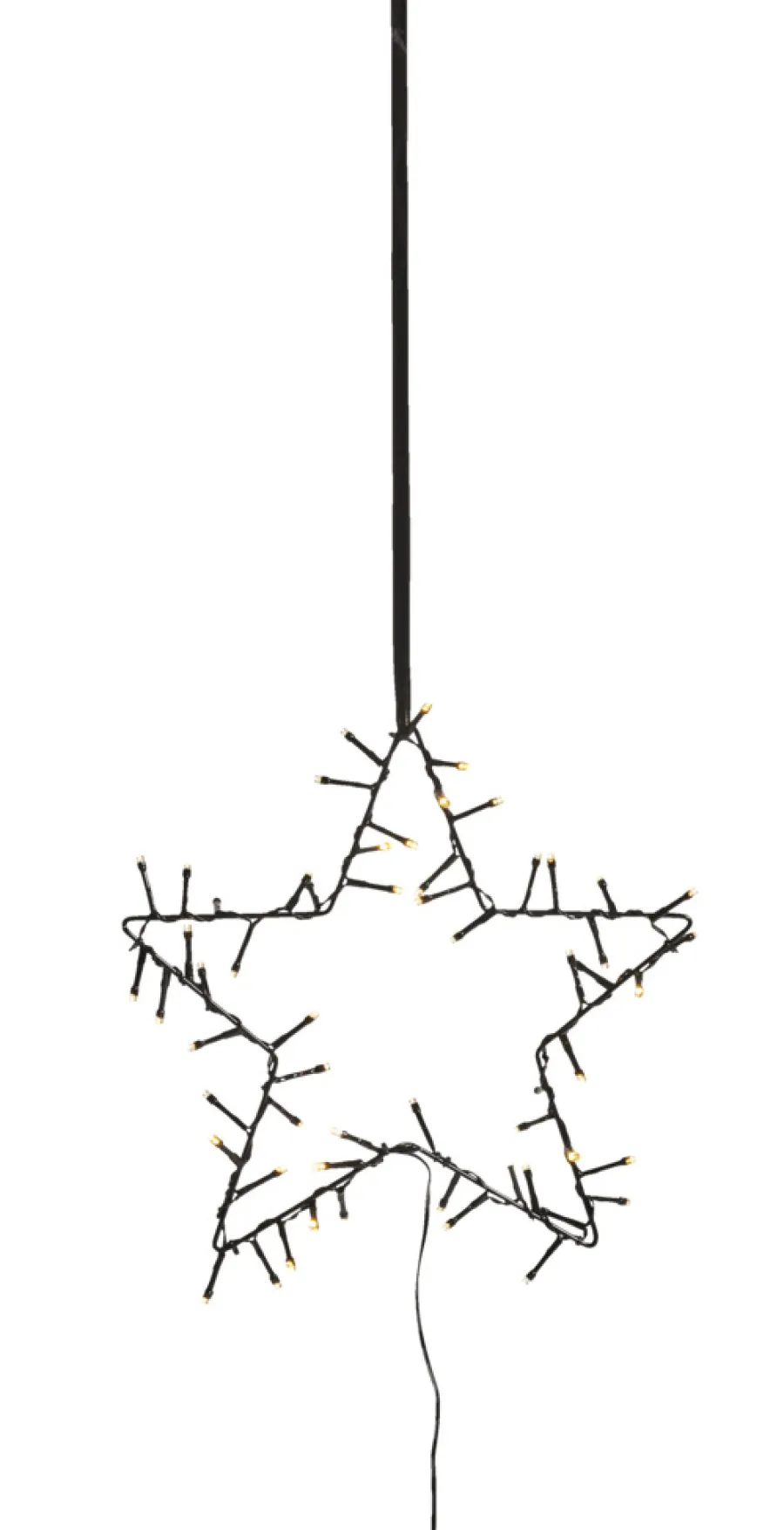 Stemning® Dekorativ Belysning - Udendørs*Lysstjerne spyd/ophæng 30 cm
