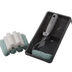 LUXI® Rulle- & Penselsæt*Malerrullesæt 10 cm 12 dele -