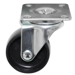 HOME it Møbelhjul*Møbelhjul drejbart med plade sort 40 mm