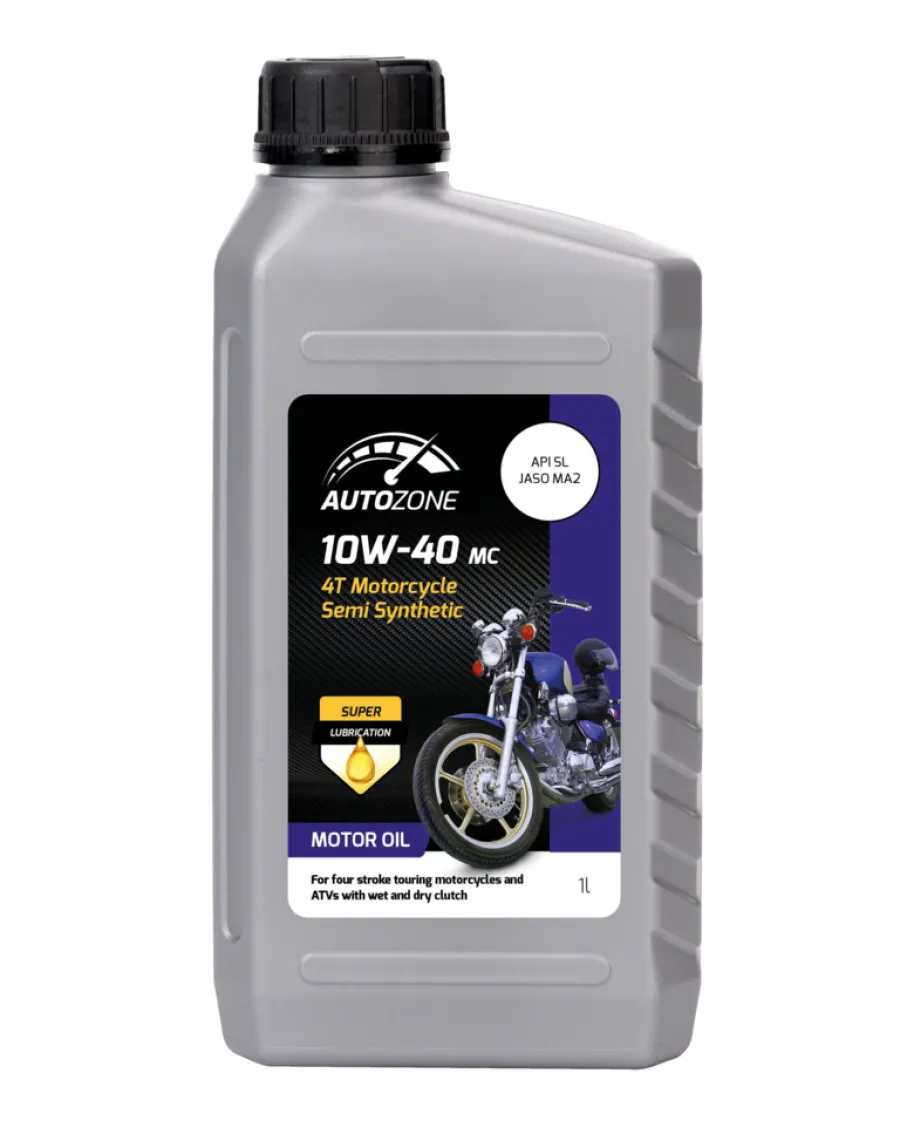 AutoZone® Motorolie & Sprinklervæske*MC motorolie 10W-40 semisyntetisk 1 liter -