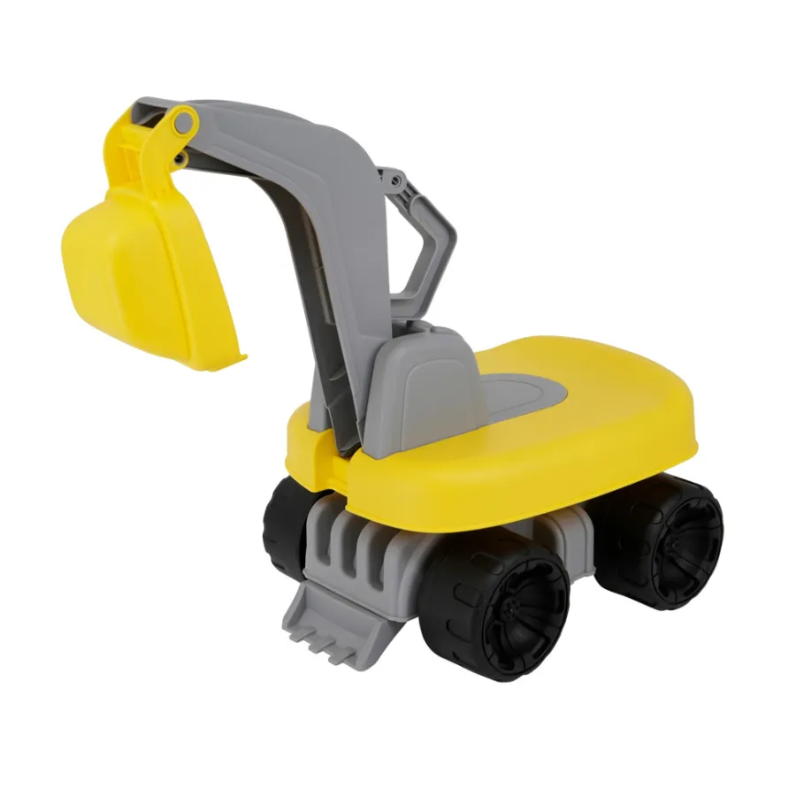 Ud & Leg® Legetøj*Mega gravemaskine 63 cm Gul/grå/sort