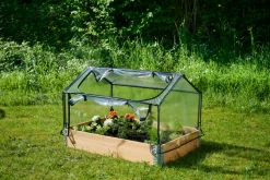 Garden® Planteborde & Højbede*Minidrivhus 120 x 80 cm stål m/plastdug -