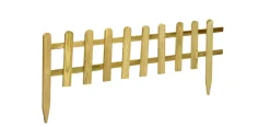 Bedafgrænsning & Minihegn*Mini plankehegn 120 x 30/45 cm