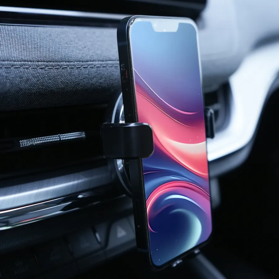 AutoZone® Lyd & Tilbehør Til Mobiltelefoner|Biltilbehør*Mobilholder med trådløs opladning -