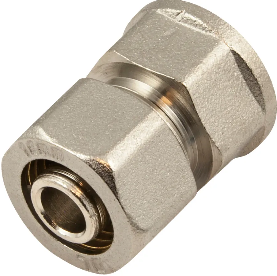 Fittings Til Rør*Muffe til PEX-rør 1/2" x 16 mm Messing