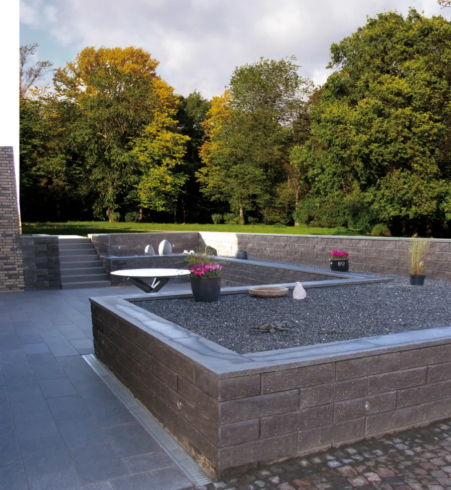 Betongruppen RBR Læ- & Støttemure*Murblok BB-Mur 15 koks 58 x 29 x 15 cm