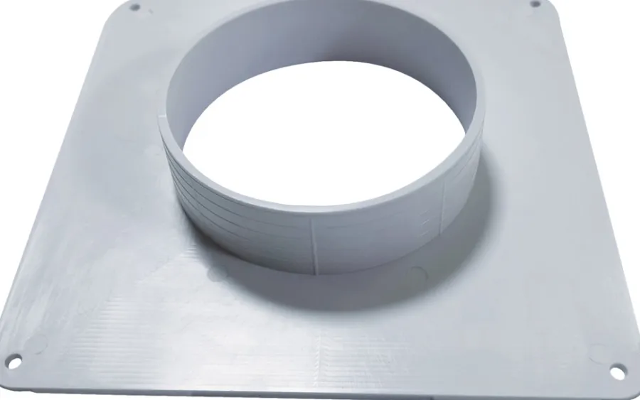 Ventilation*Murflange Ø100 mm - hvid