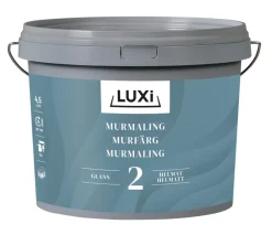 LUXI® Tag-, Mur- & Sokkelmaling*Murmaling 4,5 liter - Kalkhvid