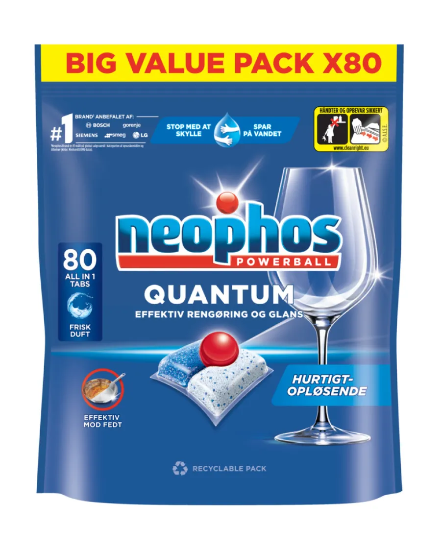 NEOPHOS Rengøringsmidler*All-in-1 opvasketabs 80 stk.