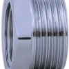 Forkromede*Nippelmuffe forkromet 1/2" x 3/8"
