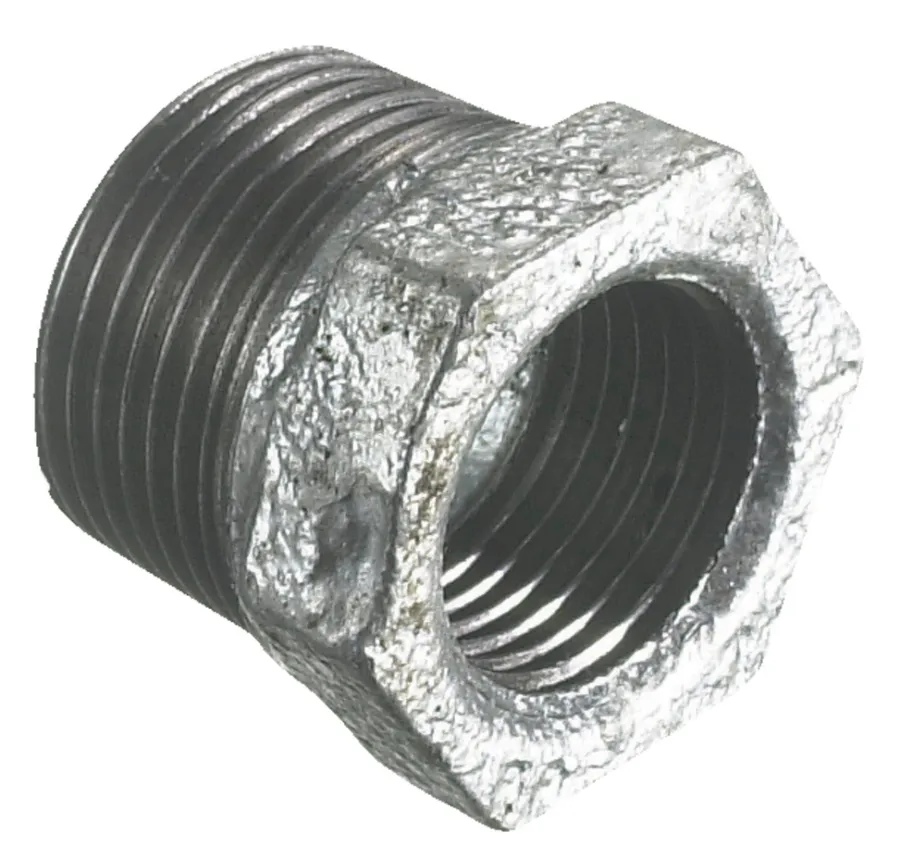 Galvaniserede*Nippelmuffe galvaniseret 1" x 3/4"