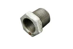 Galvaniserede*Nippelmuffe galvaniseret 1/2" x 3/8"
