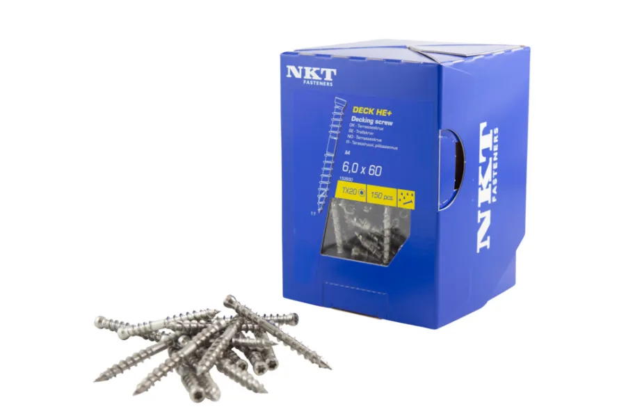 NKT Fasteners Skruer*DECK HE+ terrasseskrue 6 x 60 mm 150 stk.