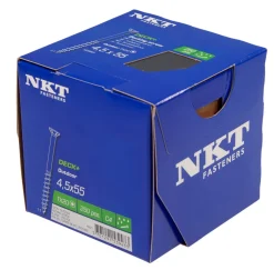 NKT Fasteners Skruer*DECK+ Outdoor terrasseskrue 4,5 x 55mm 250 stk.