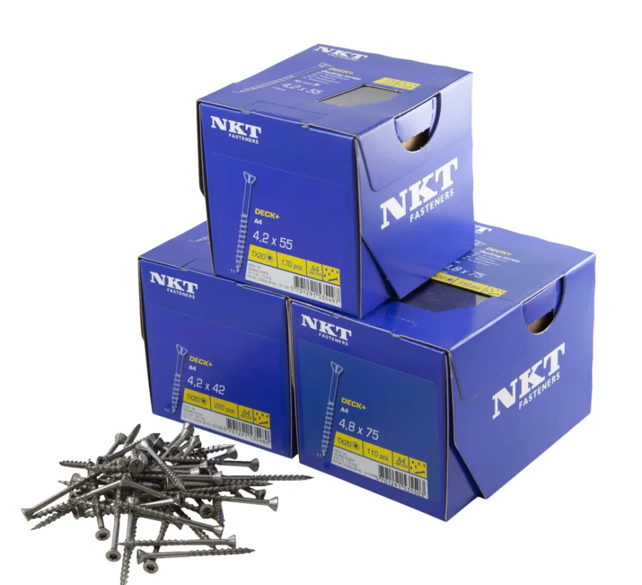 NKT Fasteners Skruer*DECK+ terrasseskrue 4,2 x 42 mm 220 stk.