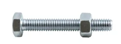 NKT Fasteners Bolte & Møtrikker*stålskruer m/møtrik M6 x 60 mm 6 stk.