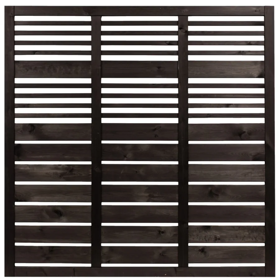 Nordic Fence Havehegn*Linear hegn 180 x 180 cm Sort