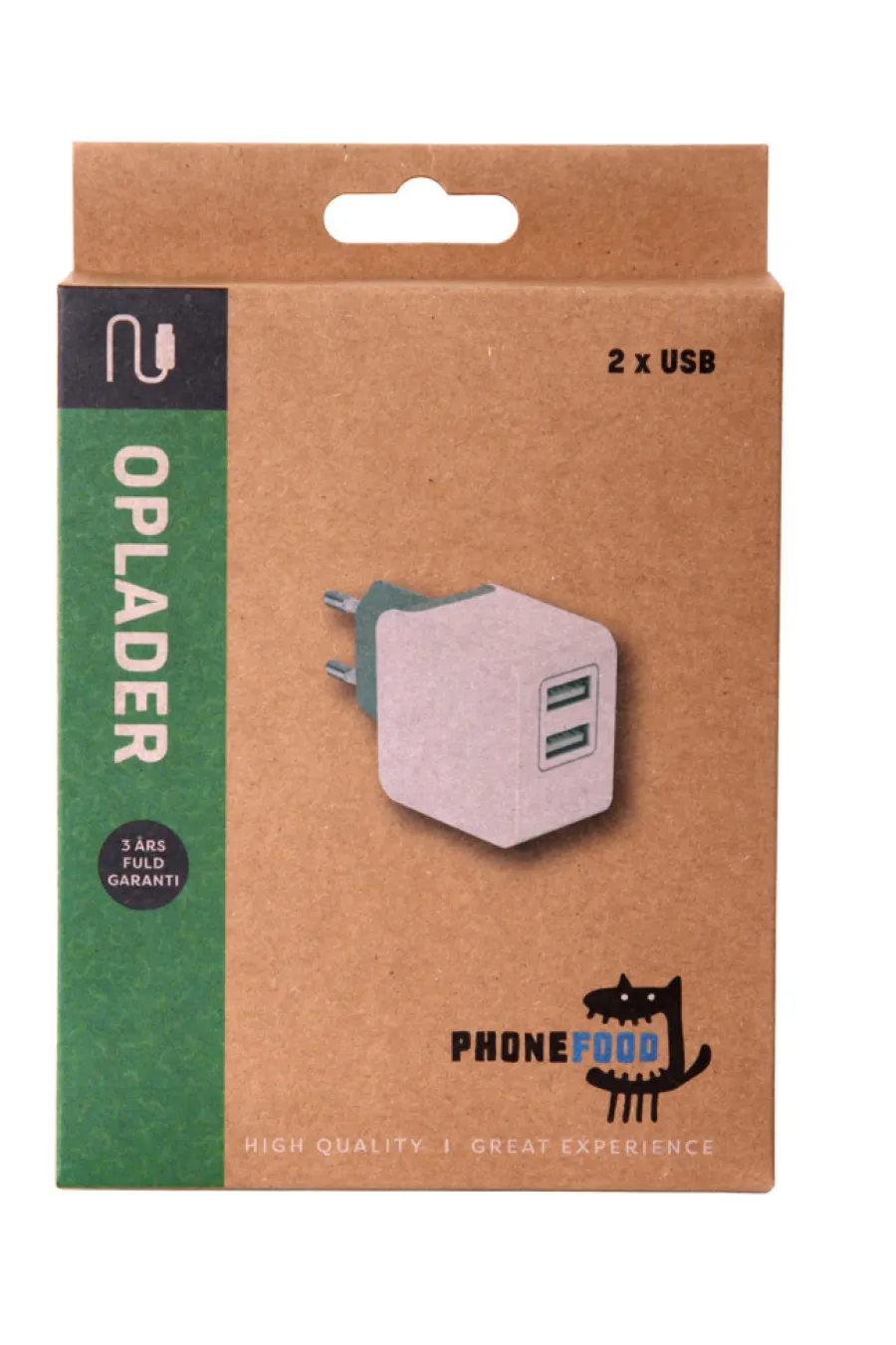 PhoneFood Kabler & Adaptere*Oplader med 2 USB porte