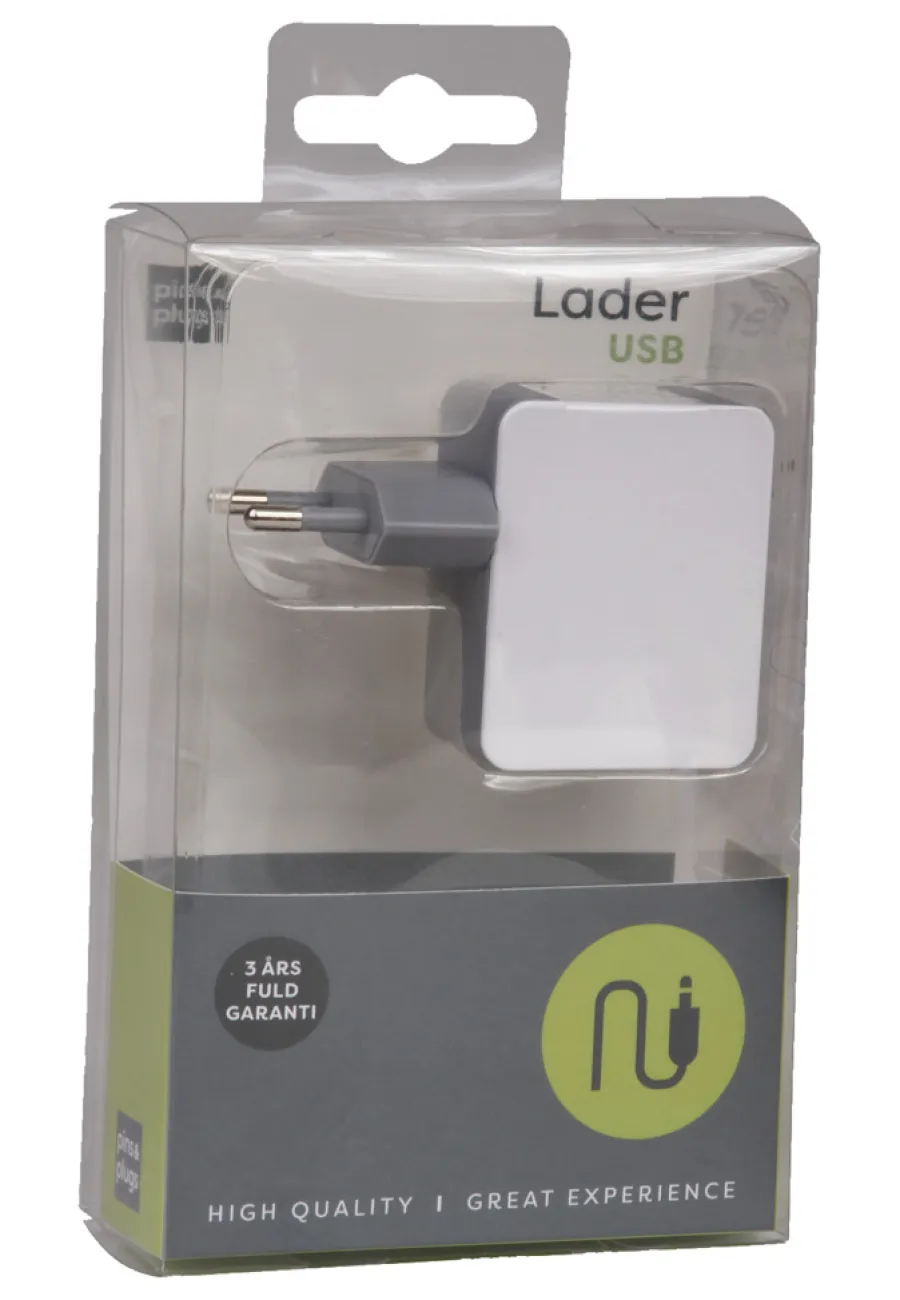 PhoneFood Kabler & Adaptere*Oplader med 2 USB porte