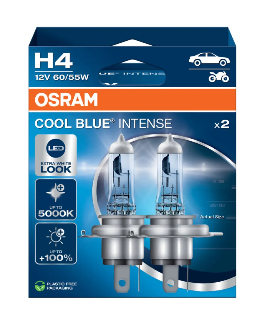 Osram Autopærer*autopære H4 Cool Blue Intense - 2 stk.