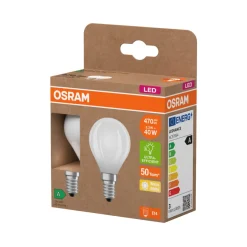 Osram Led-Pærer*LED mat kronepære E14 2,2 W 2-pk.