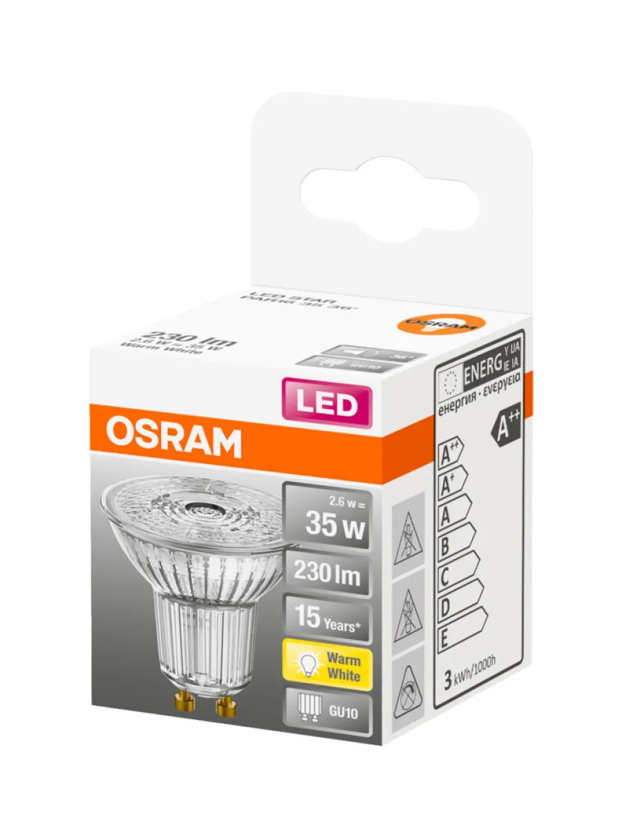 Osram Led-Pærer*LED Star Par16 spotpære GU10 2,6 W