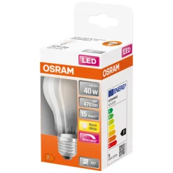 Osram Led-Pærer*LED Superstar Classic mat standardpære dæmpbar E27 5 W