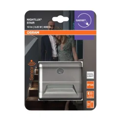 Osram Sensorlamper*Nightlux Stair sensorlampe batteri Sølv