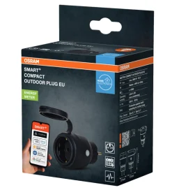 Osram Stikdåser|Smart Stik & Sensorer*SMART+ Compact Plug EU energimåler Sort