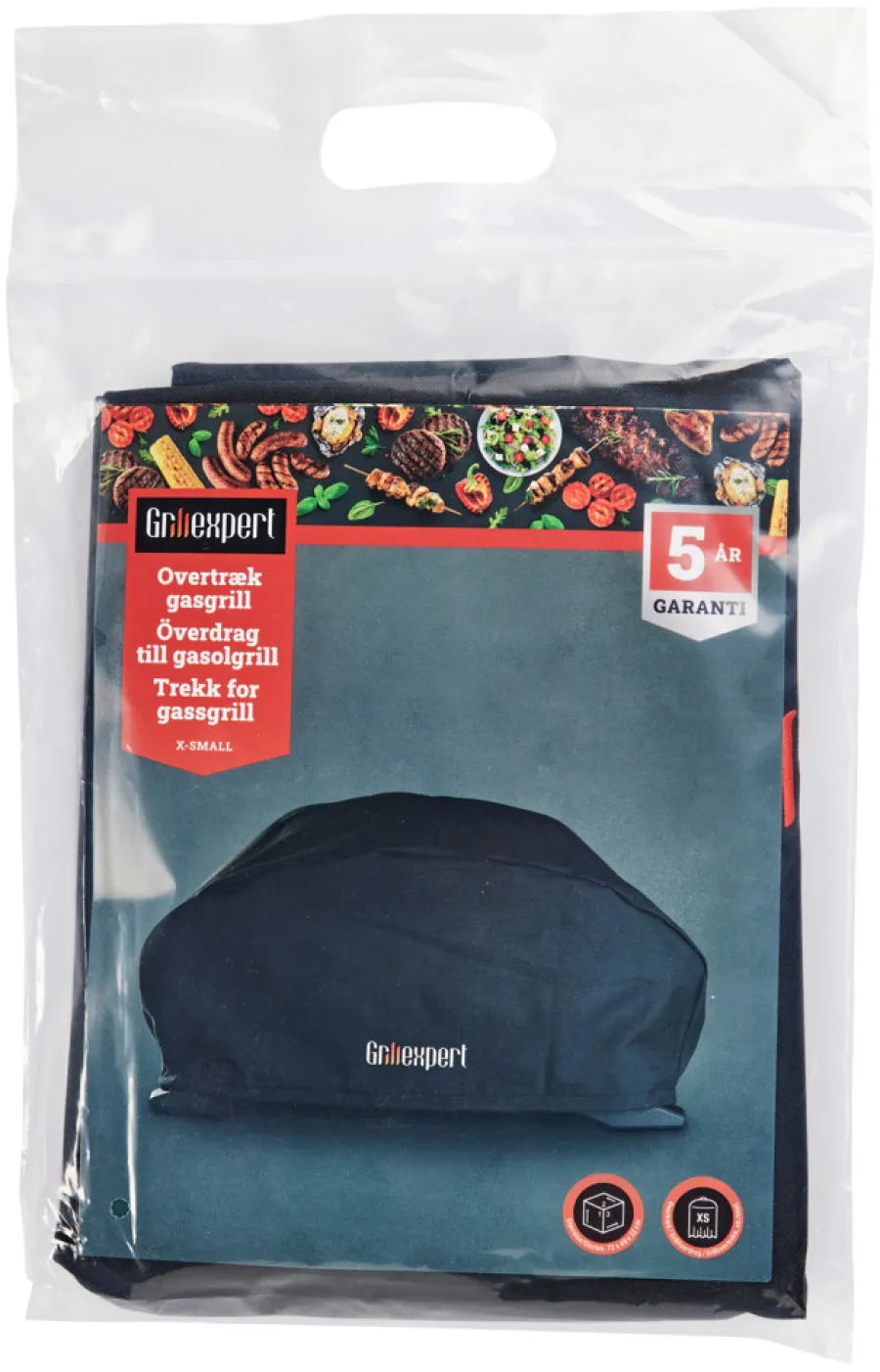 Grillexpert® Grilltilbehør*Overtræk til gasgrill str. XS - Sort