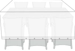Sunlife® Overtræk Til Parasoller & Havemøbler*Overtræk til havemøbelsæt L220 x B130 x H85 cm -