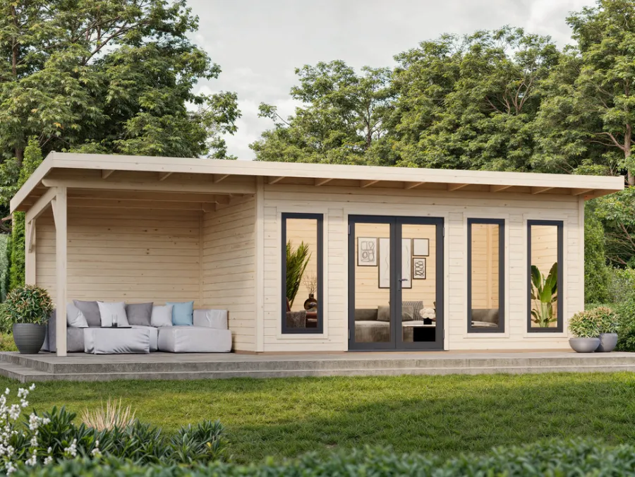 Palmako Bjælkehytter*hytte Aurelia 4 855 x 404 cm