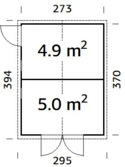 Palmako Redskabsrum*redskabsrum Aksel 3 - 273 x 370 cm