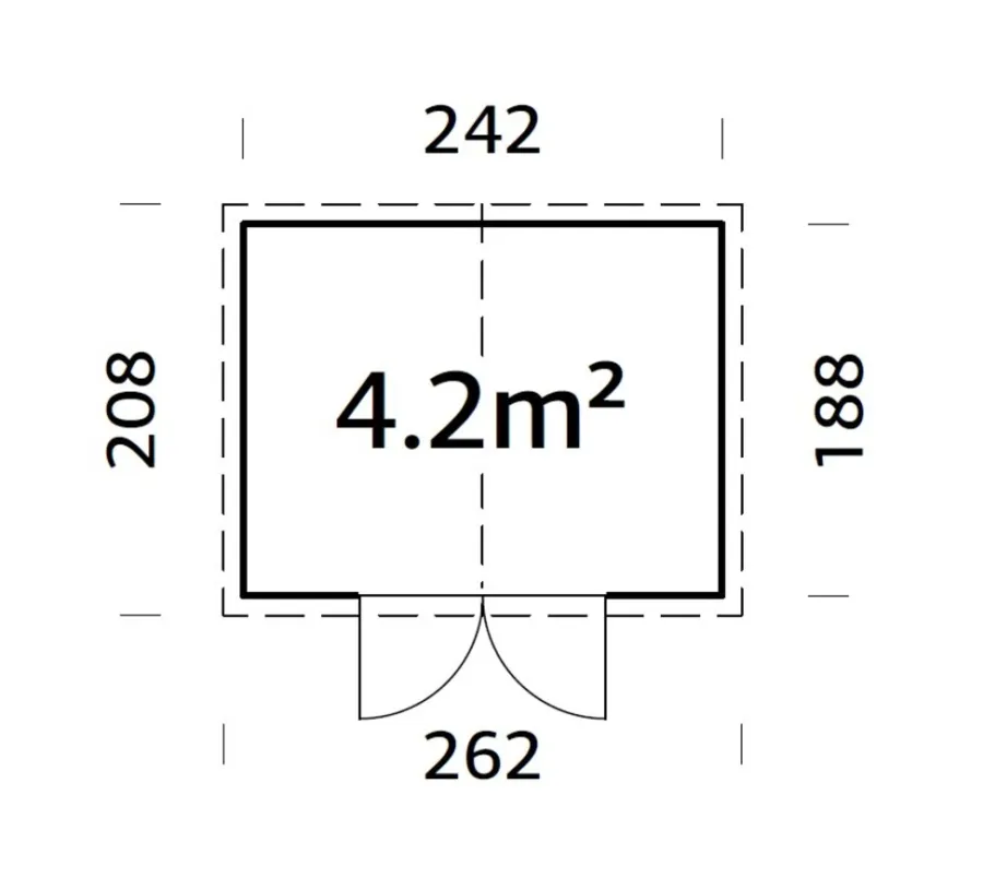 Palmako Redskabsrum*redskabsrum Elisa 208 x 262 cm