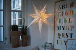 Stemning® Dekorativ Belysning - Indendørs*Papirstjerne med LED-lys Ø60 cm