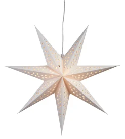 Stemning® Dekorativ Belysning - Indendørs*Papirstjerne med LED-lys Ø60 cm