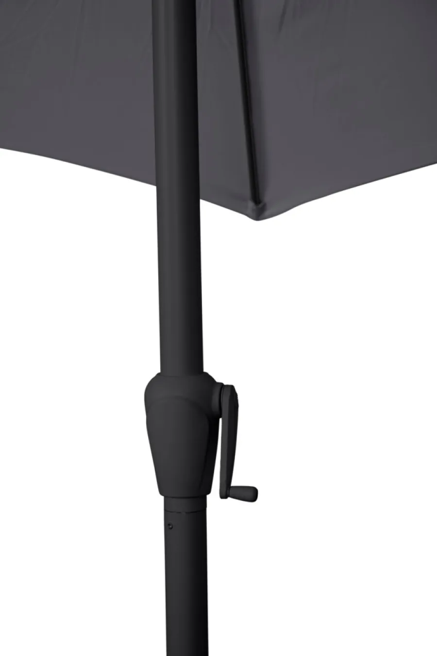 Sunlife® Sæsonafslutning|Parasoller & Markiser*Parasol Arizona grå m/krank og tilt Ø300 cm - Grå dug og sort stang