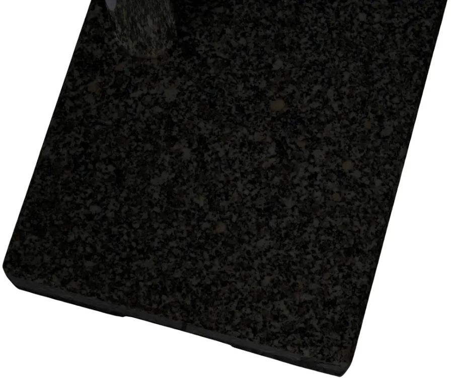 Parasoller & Markiser*Parasolfod halvrund B45 x D28 x H8/30 cm sort
