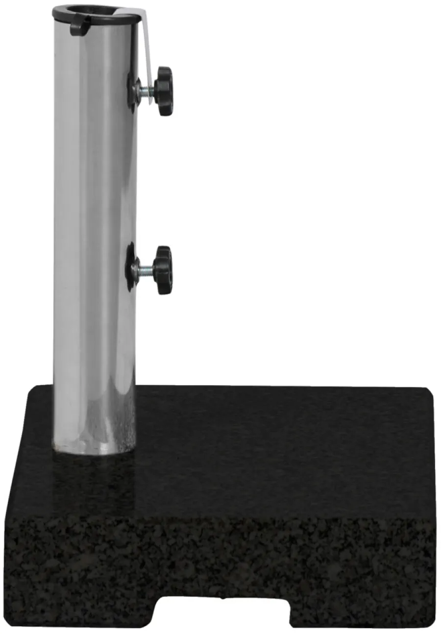Parasoller & Markiser*Parasolfod halvrund B45 x D28 x H8/30 cm sort