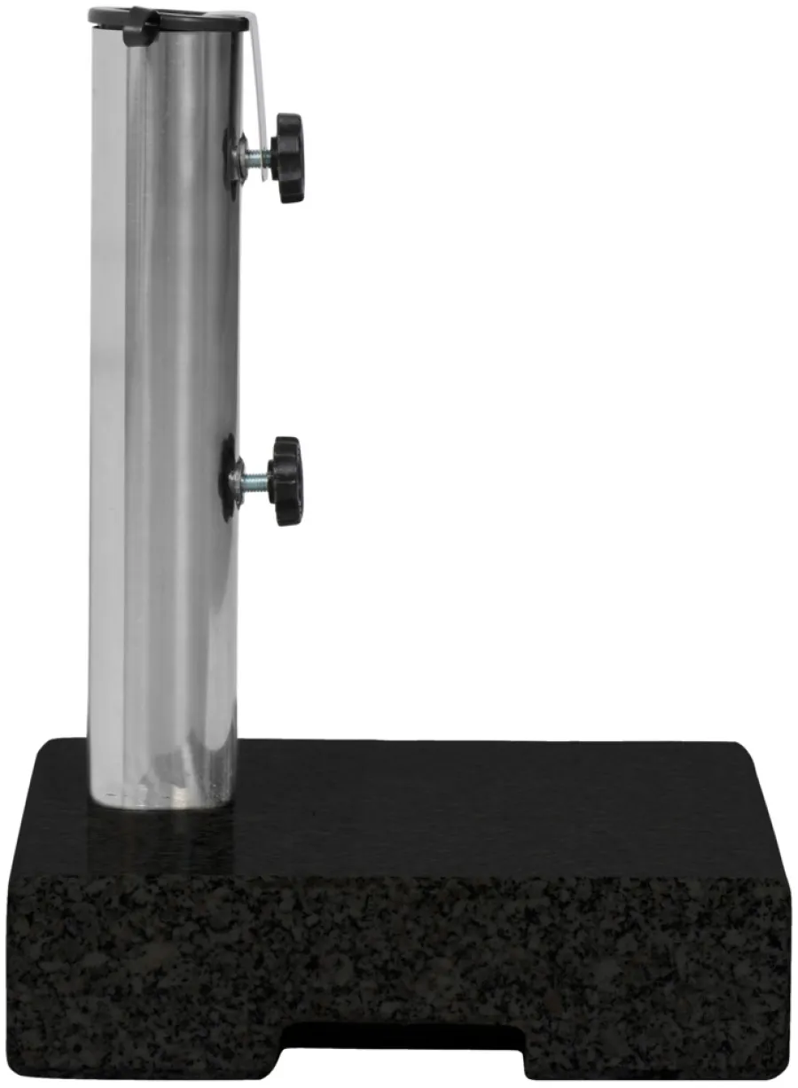 Parasoller & Markiser*Parasolfod halvrund B45 x D28 x H8/30 cm sort