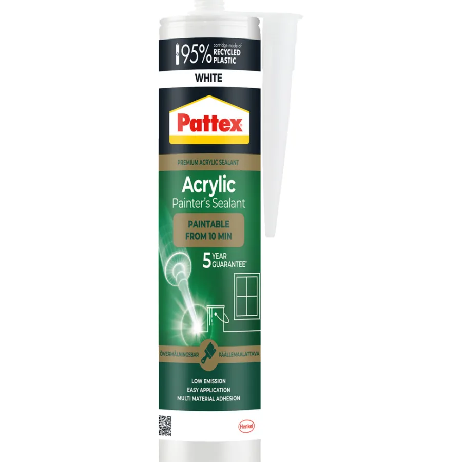 Pattex Akryl*malerfuge hvid 280 ml