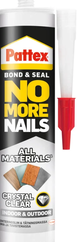 Pattex Montagelim*No More Nails Crystal montagelim 290 ml