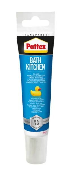 Pattex Silikone*Silikonefuge bad & køkken 50 ml Transparant