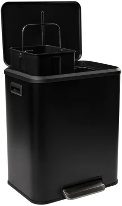 G. Funder Skraldespande|Affaldssortering*Pedalspand m/soft close 2 x 15 liter - Mat sort