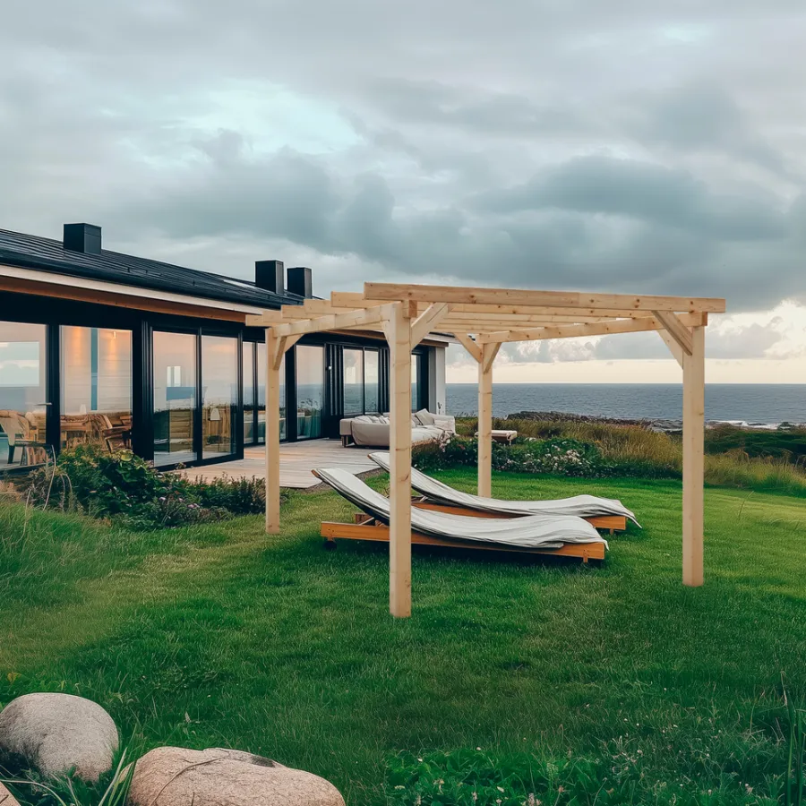 Nordic Home Pavilloner & Partytelte|Overdækning*Pergola limtræ 300 x 400 x 240 cm