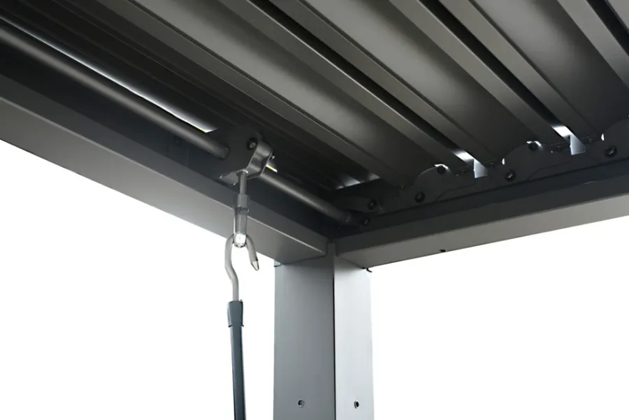 Sunlife® Pavilloner & Partytelte|Overdækning*Pergola m/justerbart tag 3 x 3 meter - Grå