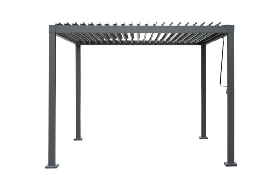 Sunlife® Pavilloner & Partytelte|Overdækning*Pergola m/justerbart tag 3 x 3 meter - Grå