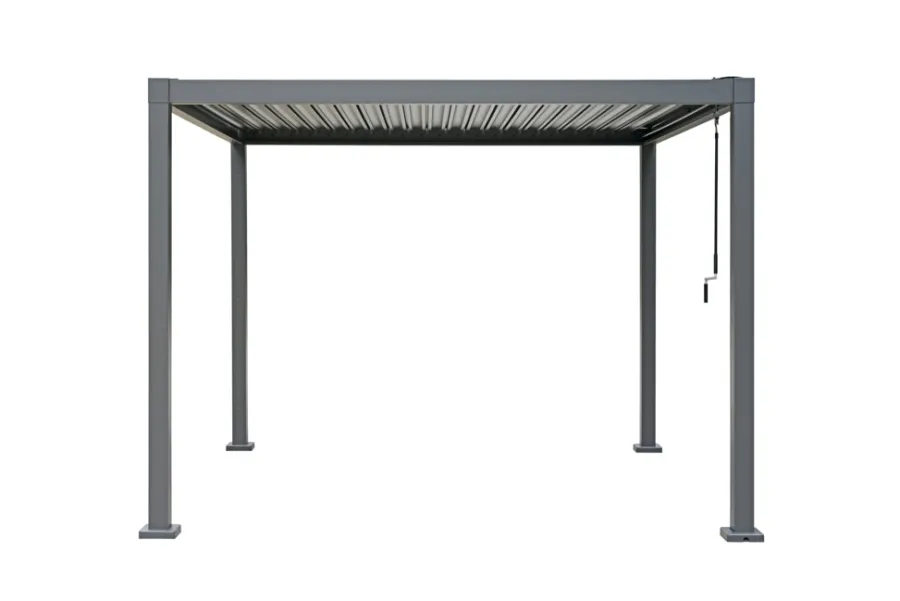 Sunlife® Pavilloner & Partytelte|Overdækning*Pergola m/justerbart tag 3 x 3 meter - Grå